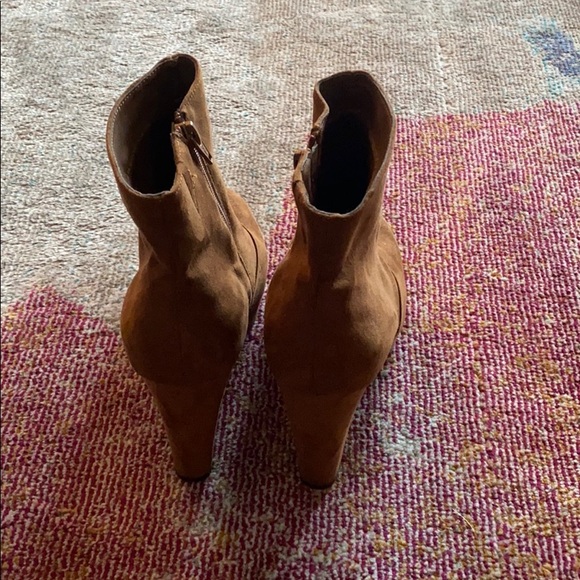 9.5 Target Brown Suede Platform Booties - Picture 3 of 4